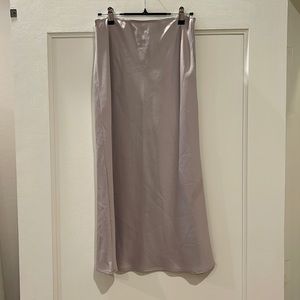 Pink midi skirt